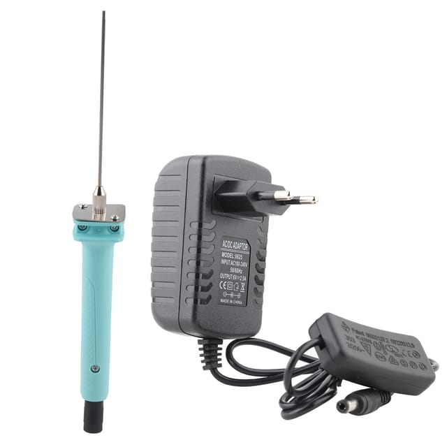 Elektrischer Schaumstoffschneider - 10 cm Nadel - 110-240V Netzteil (EU-Stecker)