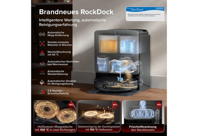 roborock Saros 20 Set Saugroboter mit Wischfunktion&angebbarem Wischmopp, AdaptiLift Chassis 3.0, 36,000 Pa Saugkraft, Autonomes StarSight System