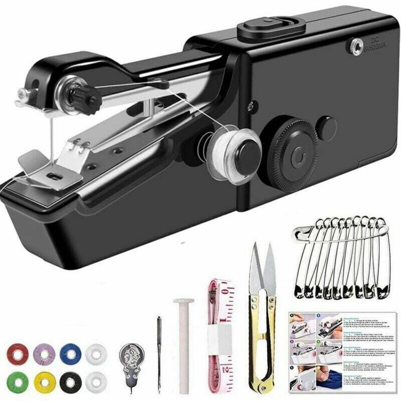 Tragbare Nähmaschine, Mini-elektro-nähmaschine, Schnelles Nähen Für Anfänger Und Erwachsene, Einfach Zu Bedienen, Geeignet Für Kleidung, Familienausflüge Und Diy-projekte