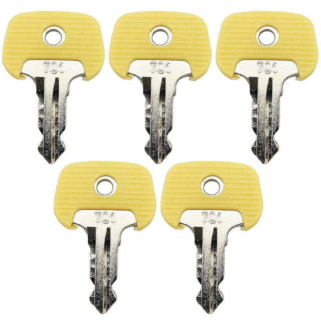 Satz Mit 5 Gelben 701 Ersatzzündschlüsseln Für Jungheinrich Ant Stapler Bt Komatsu Tcm Mic Gabelstapler 28520480