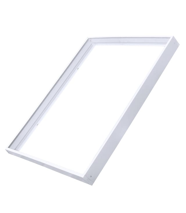 Europalamp - Automatisches Aufputz- für LED-Fliese 60 60 cm alu weiß lackiert