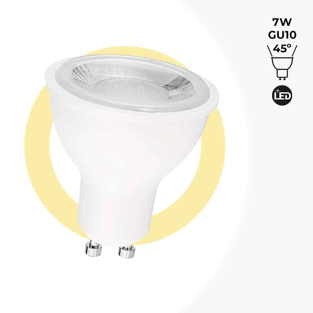 LED GU10 Reflektorlampe - SMD 2835 - 7W - Ø 50mm - 45° Winkel