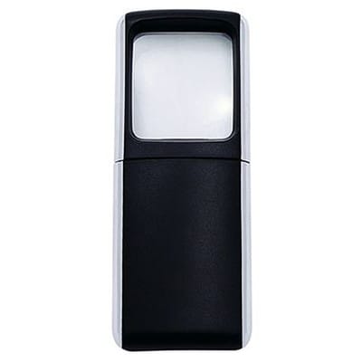 Wedo - Lupe ® 3-fach 4,7 x 11,8 x 1,4 cm (b x h x t) Kunststoff schwarz