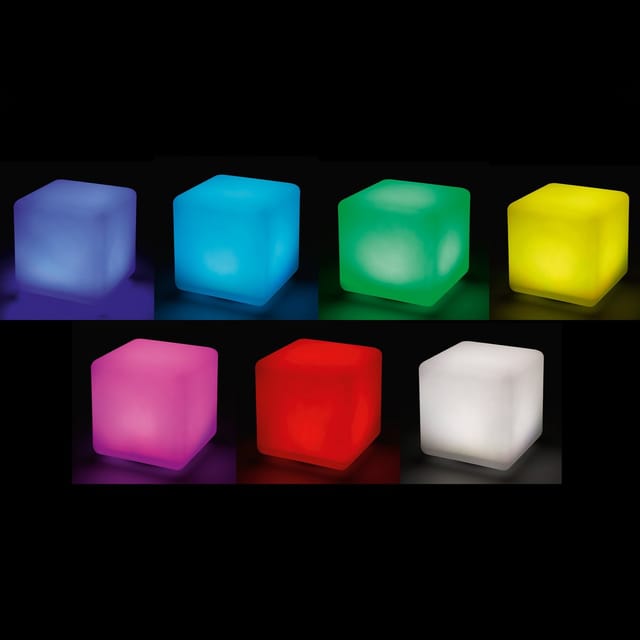 Solarkugel für den Garten multicolor smart cube wetterfest 106100 - Esotec