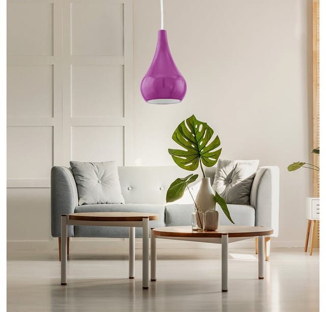Eglo - Design Pendel Hänge Lampe Wohn Zimmer purple Decken Dielen Beleuchtung 92945
