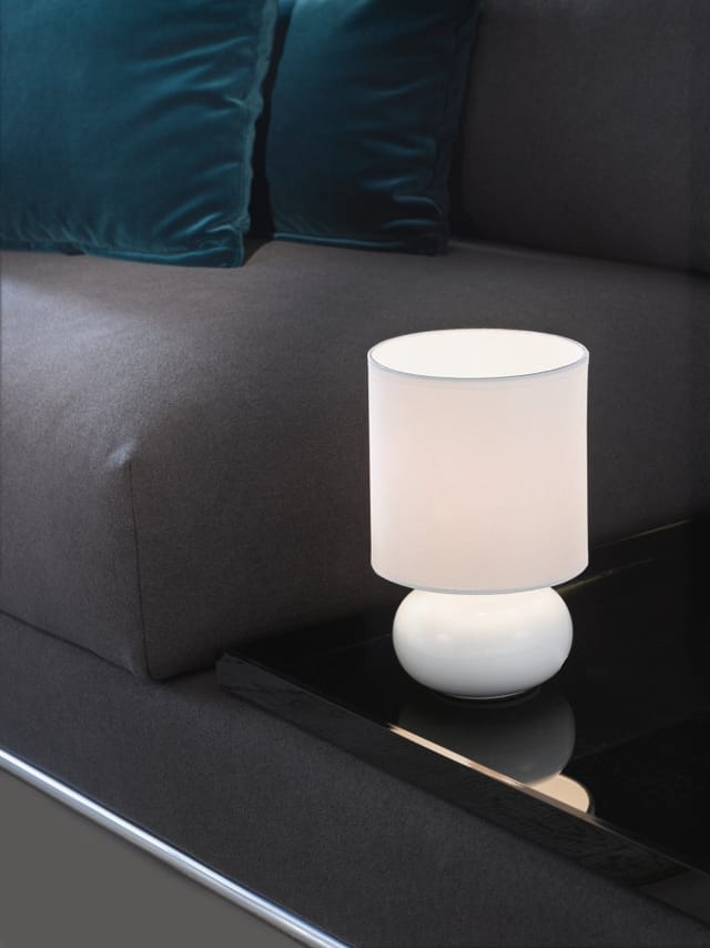 Tischleuchte Trondio weiß 27 x 15 cm E14 Lampen - Eglo