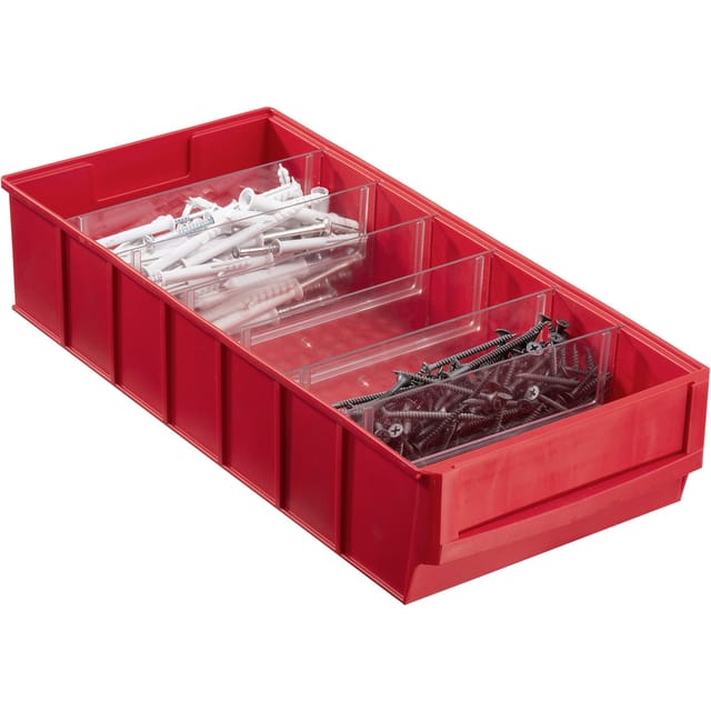 456551 Sichtlagerkasten (l x b x h) 400 x 185 x 81 mm Rot 1 St. - Allit
