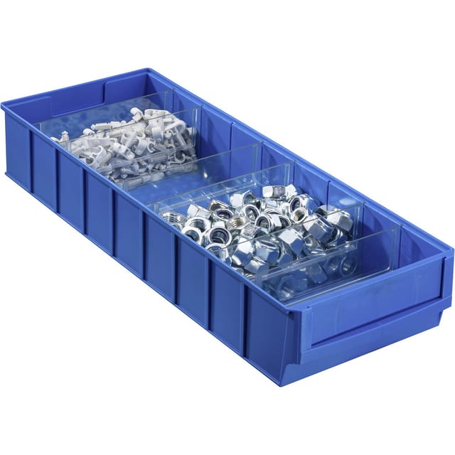 456570 Sichtlagerkasten (l x b x h) 500 x 185 x 81 mm Blau 1 St. - Allit