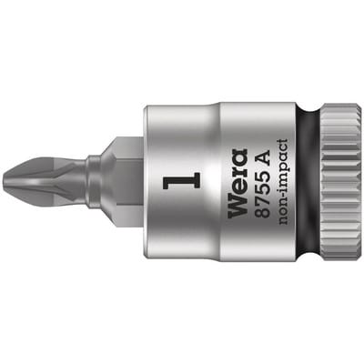 8755 a 05003353001 Kreuzschlitz Pozidriv Steckschlüssel-Bit-Einsatz pz 1 1/4' (6.3 mm) - Wera