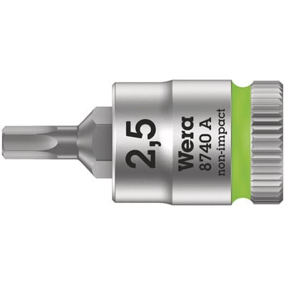 Schraubendreher-Einsatz 1/4' 2,5x 28mm i6-kant Haltefunktion - Wera