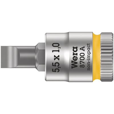 8700 a fl 05003321001 Schlitz Steckschlüssel-Bit-Einsatz 5.5 mm 1/4' (6.3 mm) - Wera