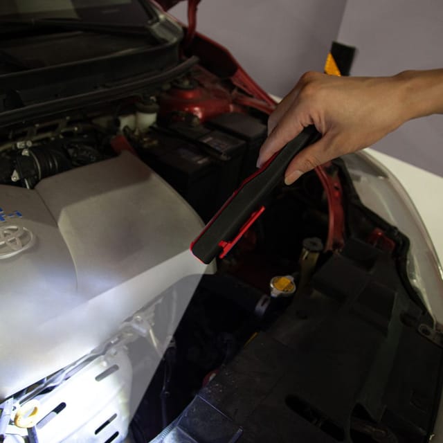 Trendline - Werkstatt-Leuchte Li-Ion Akku 800mAh is 120lm rot-schwarz Werkstattleuchte