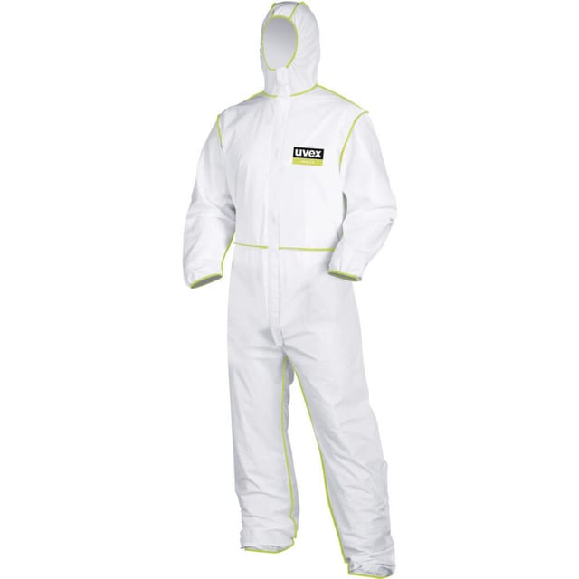 Uvex - 9871011 Einwegschutzanzug Typ 5/6 Kleider-Größe: l Weiß