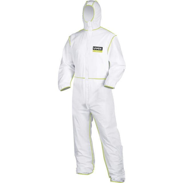 Uvex - 9871010 Einwegschutzanzug Typ 5/6 Kleider-Größe: m Weiß