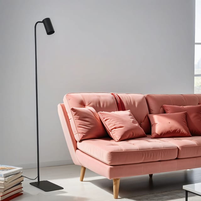 Licht-erlebnisse - Stehlampe Schwarz GU10 126 cm Metall Modern zum Lesen Stehleuchte