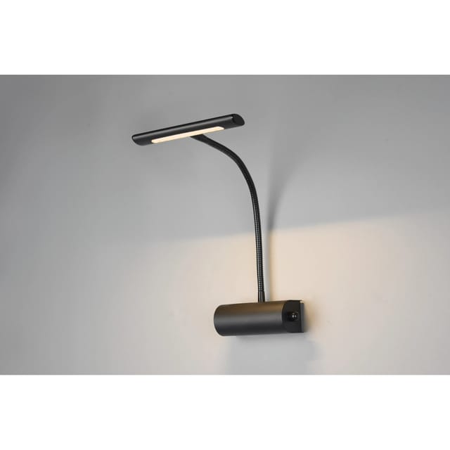 Flexible led Bilderleuchte curtis, Wandleuchte mit Drehdimmer, Schwarz