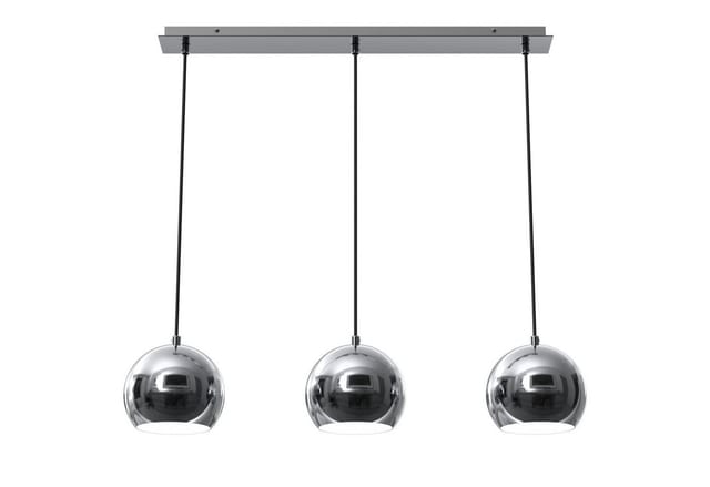 Licht-erlebnisse - Hängeleuchte Chrom E27 Metall Hängelampe