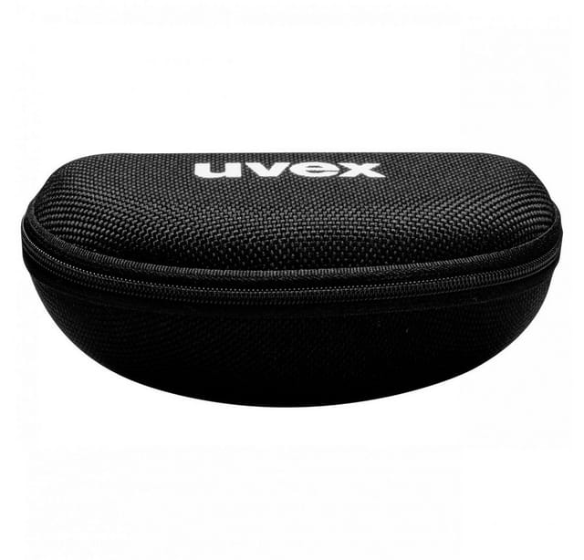 Uvex - Brillenetui Hartschale schwarz speziell für gekrümmte Bügelbr 9954.600