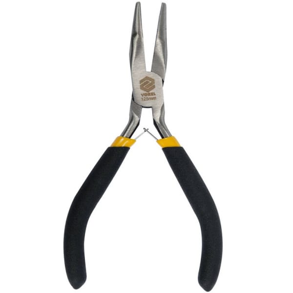 Mini-Zange mit gebogener Spitze 125 mm 42304 vorel