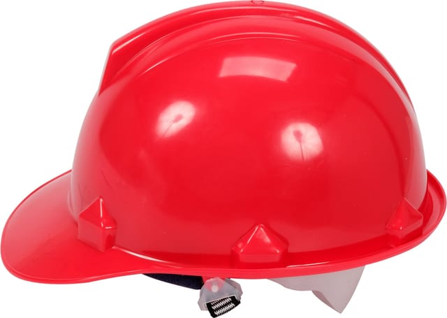 Roter Schutzhelm aus HDPE mit Pinlock-Verschluss