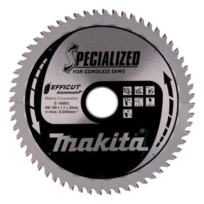Sägeblatt efficut 190x30x60 - Makita