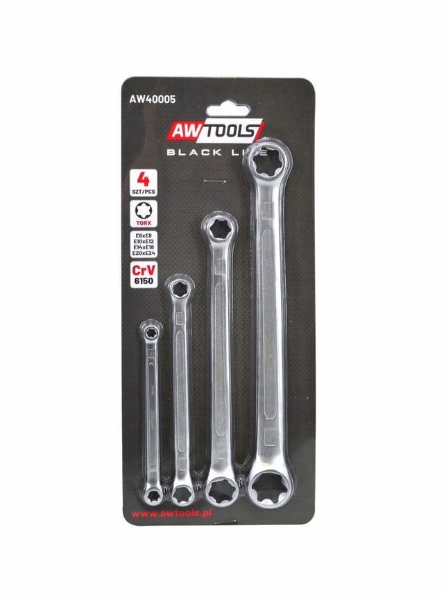 AWTOOLS SET DE WRENCHES DE TORX E6-E24 4 pcs.