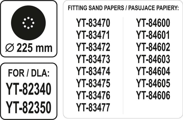 Yato - YT-82353 Rundschleifkopf 225mm