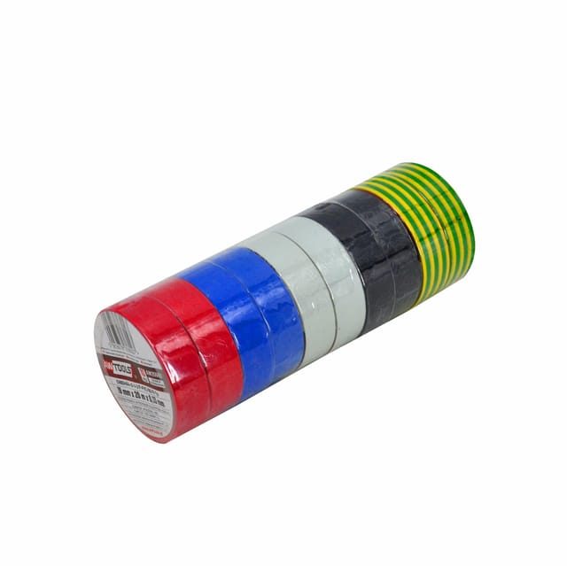 Awtools taśma izolacyjna 19mm x 20m mix /10szt.