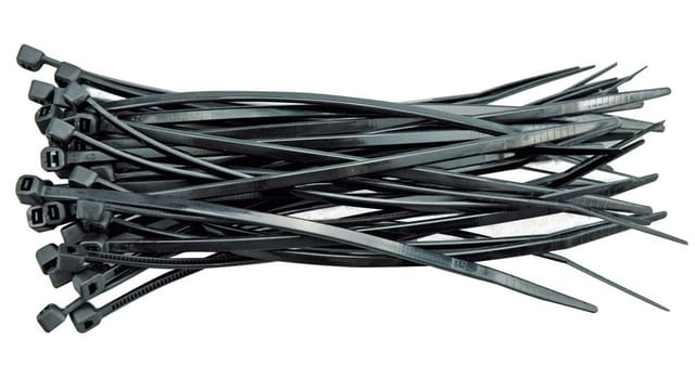 Toya - Kunststoff-Stirnbänder 300x3,6 100 Stück schwarz 73895 vorel