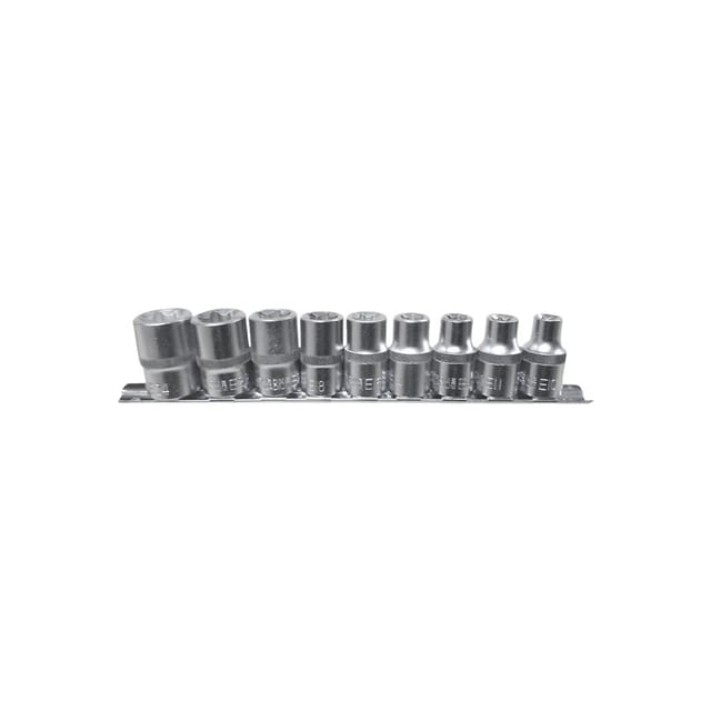 TORX-STECKSCHLÜSSEL 9-tlg. 1/2"" /SILBER