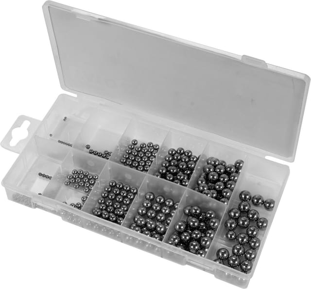 Yato, Modell YT-06680, Kugeln 470 Stück, hochwertige Stahlkugel für verschiedene industrielle Anwendungen und Wartung, ideal für Reparaturen.