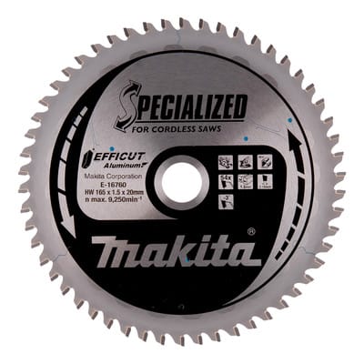 Zubehör - Sägeblatt Aluminium 165x20 mm, 54 Zähne E-16760 - Makita