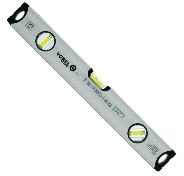 Vorel Aluminium-Wasserwaage 3 Libellen 400 mm 16551 vorel
