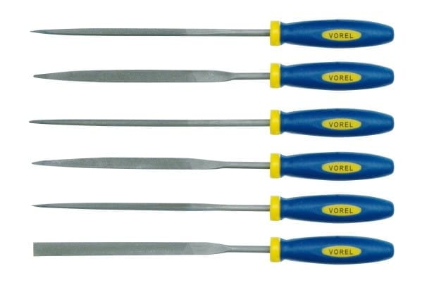 Nadelfeilen für Metall 140mm, 6er Set 25351 vorel