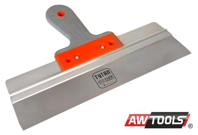AWTOOLS EDELSTAHL-FASSADENSPACHTEL 350/60 mm GUMMIGRIFF
