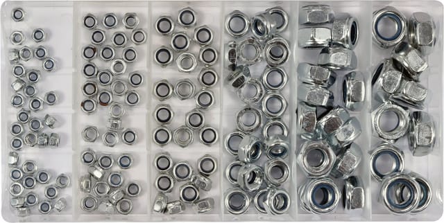 146 Stück Metrische Sicherungsmuttern Mix YT-06774