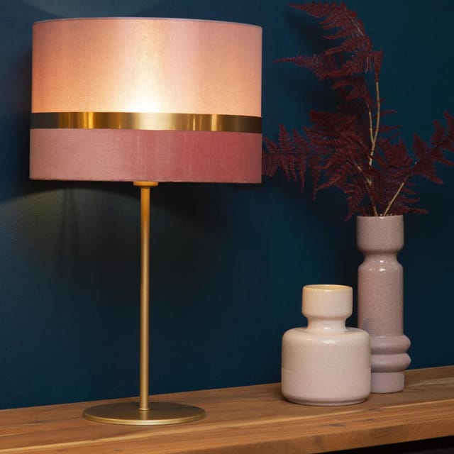 Extravaganza tusse - Tischlampe - ø 30 cm - 1xE14 - Rosa - Lucide