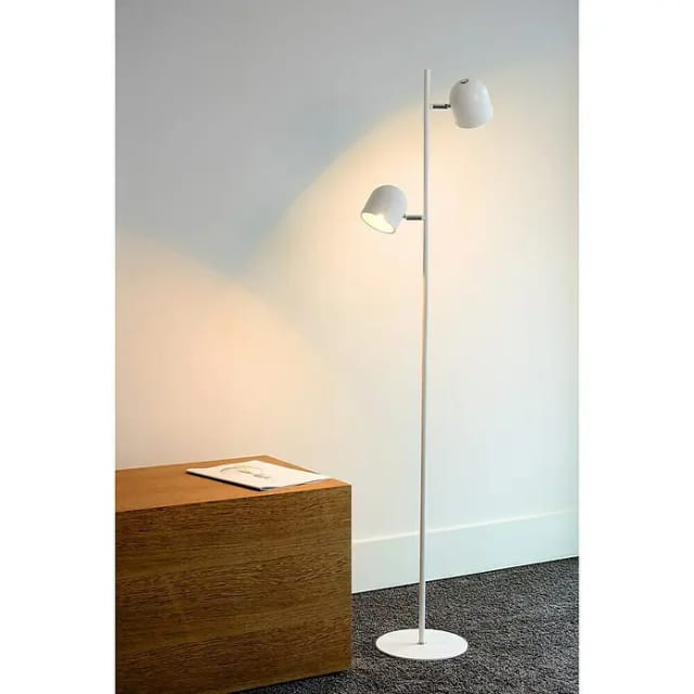 Skanska - Stehlampe - led Dim. - 2x5W 3000K - Weiß - Lucide