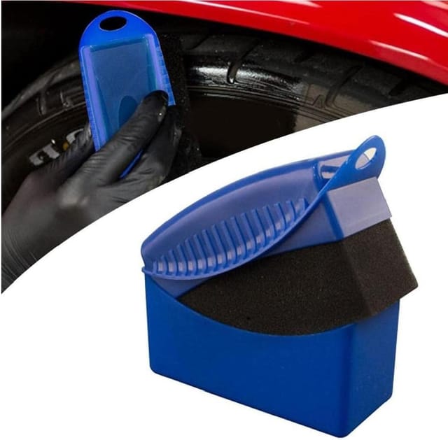 Aougo - Autoreifen-Wachsschwamm, Autowasch-Reinigungswerkzeug, universelles Auto-Detail-Reifen-Rad-Glanz