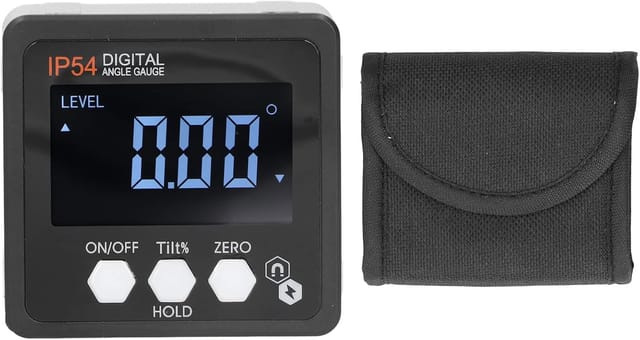 Aougo - IP54 Digitaler Winkelmesser 4x90° Digitaler Winkelmesser mit magnetischer und LCD-Anzeige