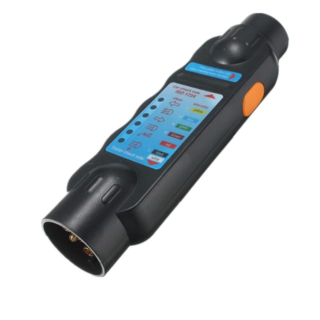 7-poliger Anhänger-tester, 12 V, 7-poliger Stecker, Anhänger-steckdosen-tester, Anhänger-steckdosen-tester, Lichter, Verdrahtungskreis-diagnosewerkzeuge, Passend Für Anhänger, Lkw, Wohnmobil, Auto (7-