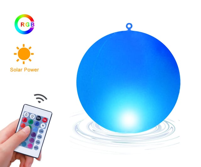 Solarleuchte Für Den Außenbereich, Led-solar-außenleuchte, Kugel, Ip68, Wasserdicht, Schwimmende Lampe Für Farbwechselndes Solarlicht Im Freien, Party-dekoration, Pool, Hochzeit, Strand, Garten (1 Pac