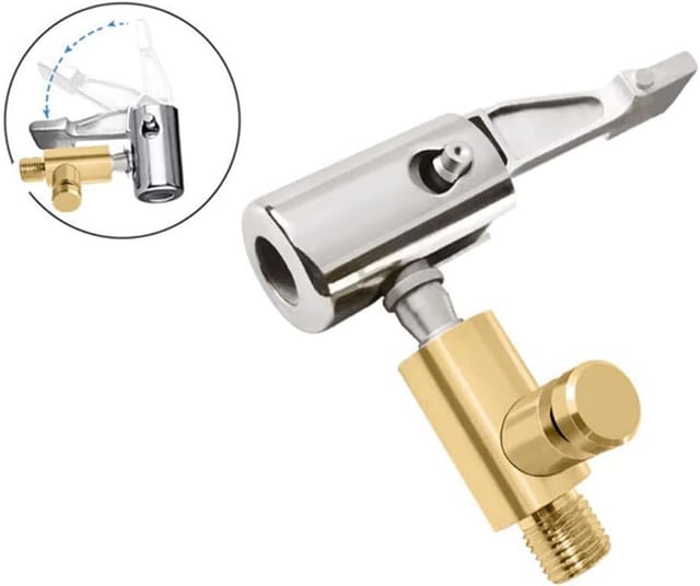 Auto-Reifenventil-Adapter, iSpchen, tragbare Auto-Reifenfülldüse, Gewindemund-Adapter, Auto-Luftpumpen-Anschluss-Zubehör, lässt die Luft nicht ab