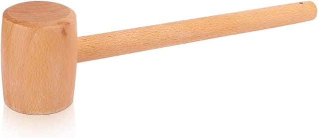 Aougo - Holzhammer, professioneller Holzhammer mit ergonomischem Griff, tragbarer Mini-Holzhammer für Heimwerker, Lederschreiner