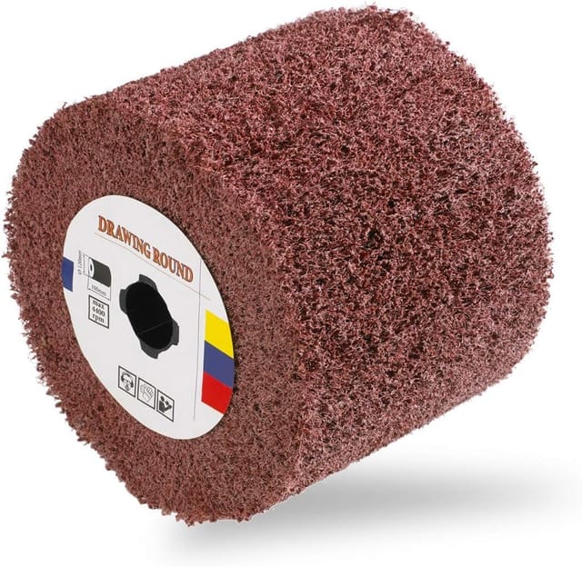 Aougo - Walze -60 (100 x 120 mm, Nylon, Körnung 60, Befestigungsdorn M19, 1 Stück)