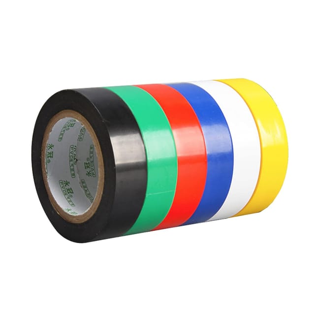 6 Stück elektrisches Isolierband, PVC-elektrisches Isolierband, wasserdichte elektrische PVC-Klebebänder, geeignet für die Kabelreparatur, um
