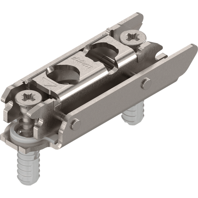 Clip gerade Exzenter- Montageplatte D=3, H=11,5, expando - Blum