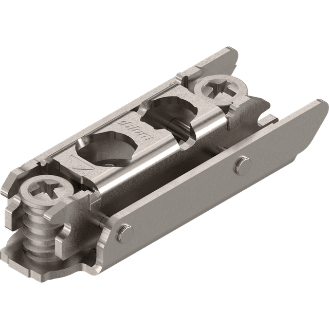 Clip Exzenter Montageplatte gerade, Stahl, Systemschraube, Distanz 3 mm - Blum