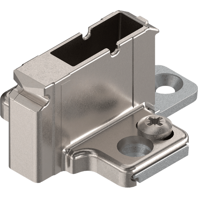 Clip Kreuzmontageplatte, Zink, Systemschrauben Distanz 18 mm - Blum
