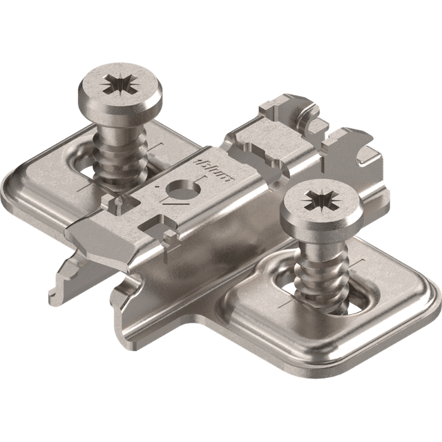 Clip Kreuz- Montageplatte D=3mm, H=11,5mm, mit Systems, sv - Blum